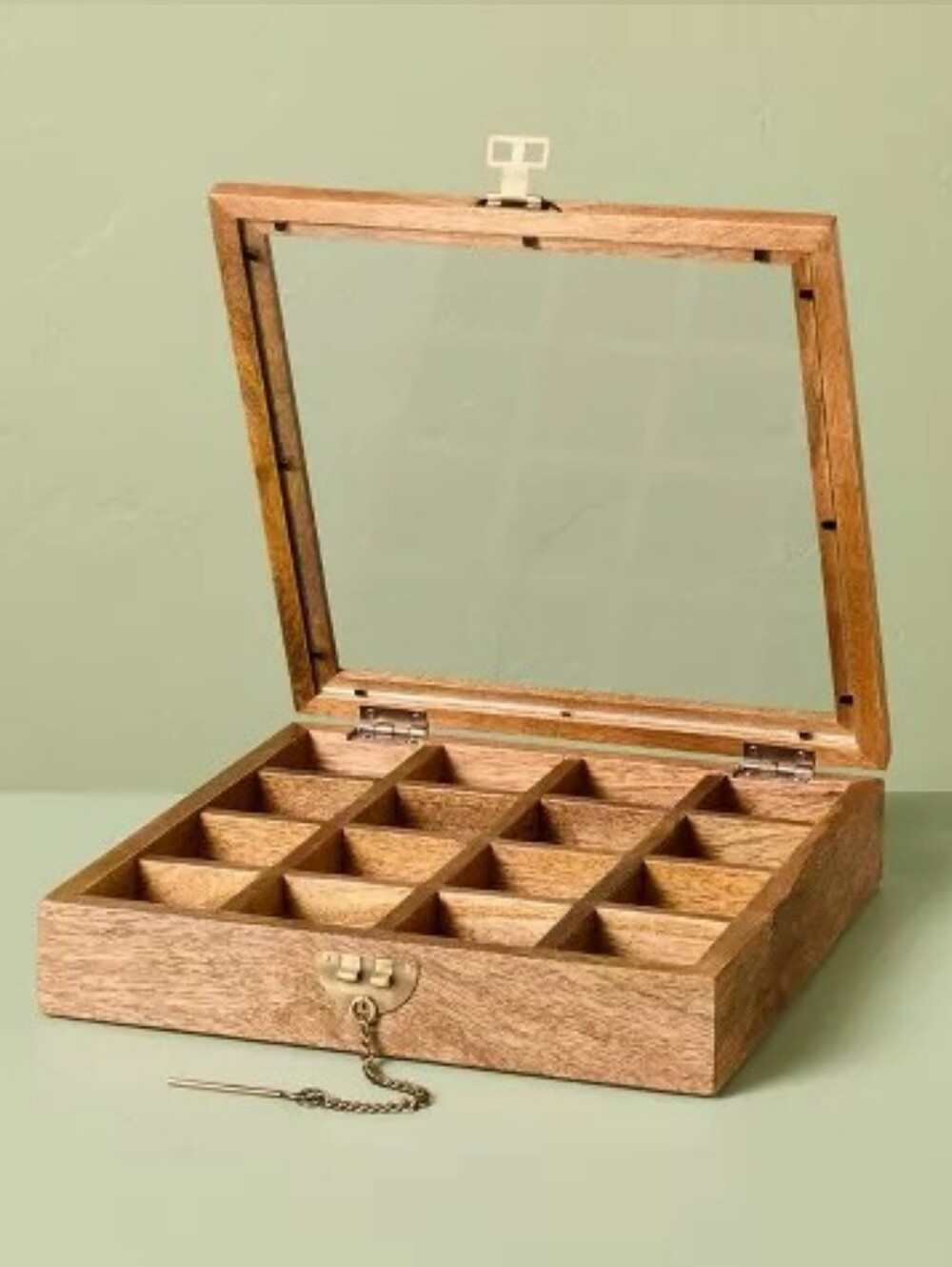 Hearth & Hand Magnolia - Small Collectibles Wooden Curio Box